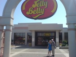 Ed und ich im Eingang zum Jelly Belly Paradies